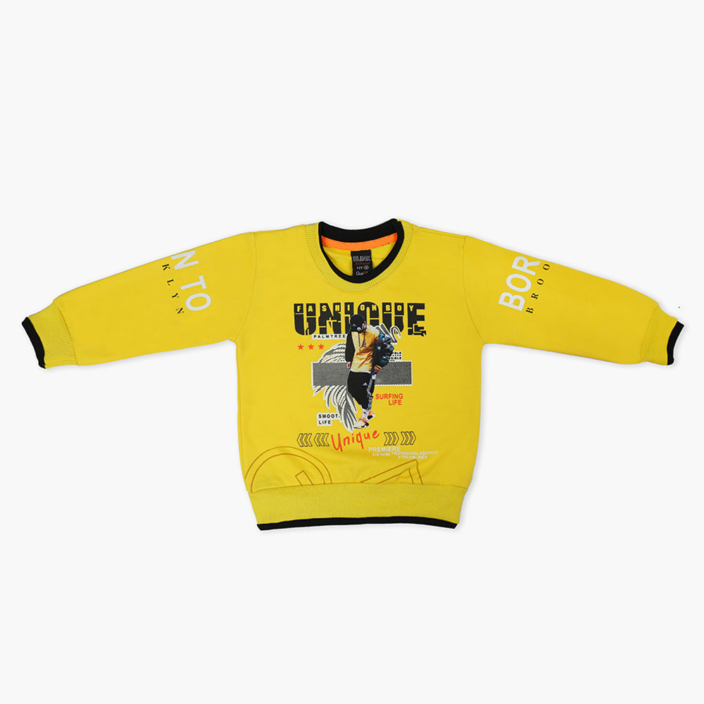Boys Sweat Shirt - Yellow, Boys Hoodies & Sweat Shirts, Chase Value, Chase Value