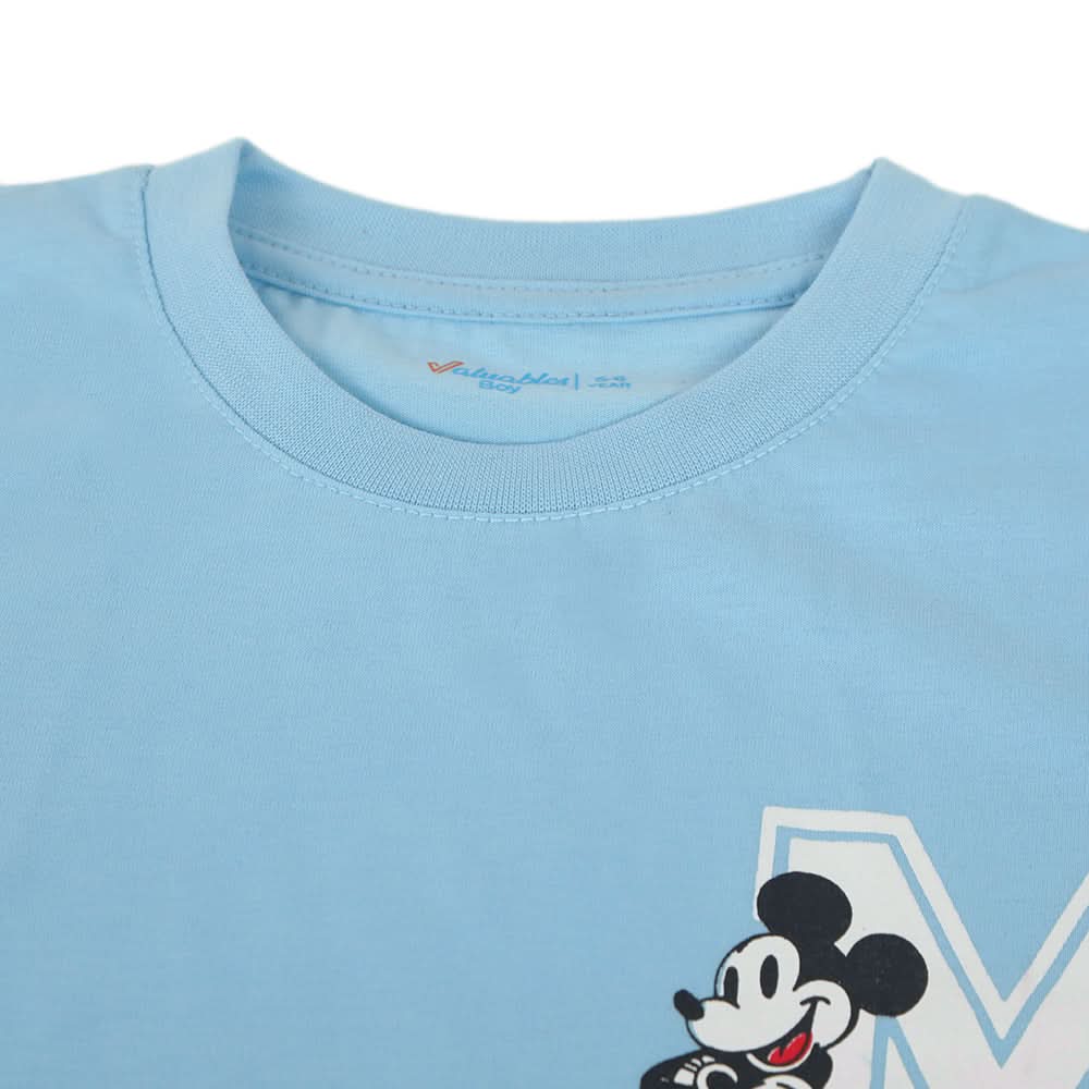 Boys Half Sleeves T-Shirt - Sky Blue, Boys T-Shirts, Chase Value, Chase Value