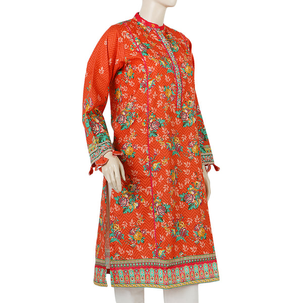 Women's Stitched Kurti - Coral, Women Ready Kurtis, Chase Value, Chase Value