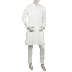 Eminent Men's Kurta Pajama Suit - Cream