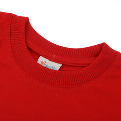 Girls Full Sleeves Sweat Shirt - Red