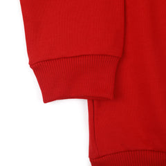 Girls Full Sleeves Sweat Shirt - Red