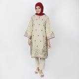 Women's Chambray Embroidered 2pcs Suit - Green, Women Shalwar Suits, Chase Value, Chase Value