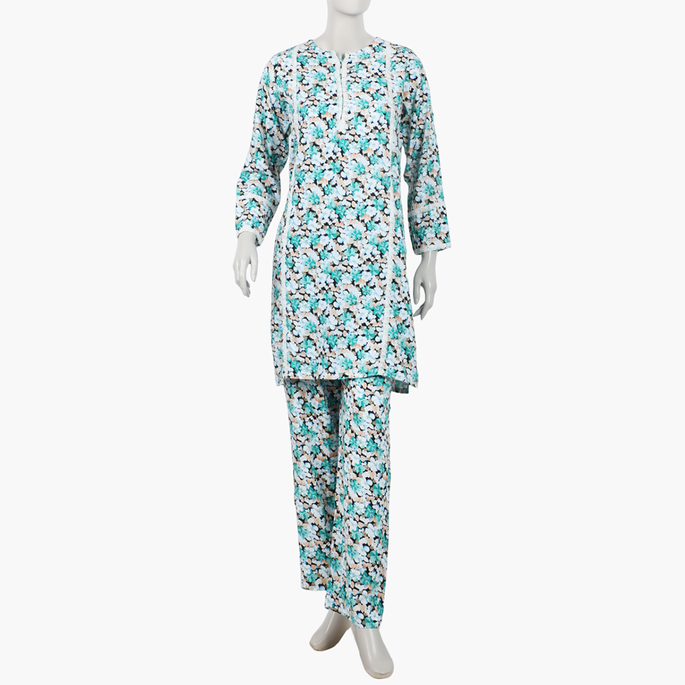 Girls Teens Printed Shalwar Suit - Green, Women Shalwar Suits, Chase Value, Chase Value
