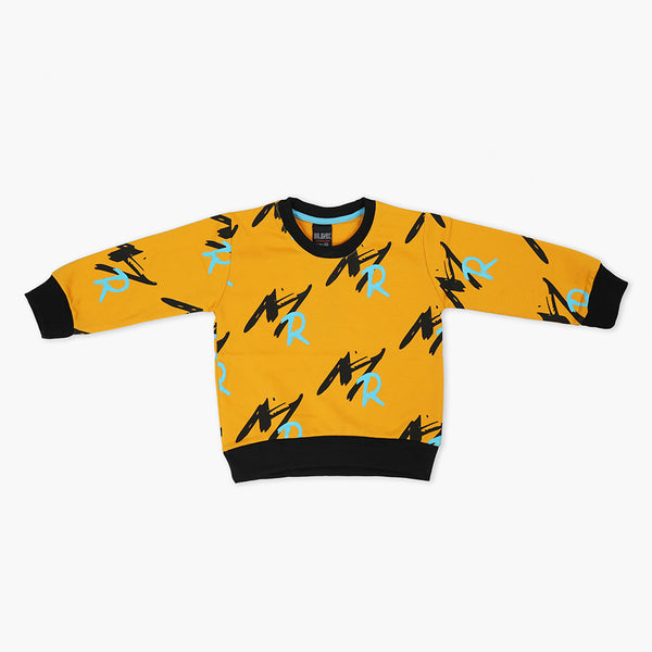 Boys Sweat Shirt - Yellow, Boys Hoodies & Sweat Shirts, Chase Value, Chase Value