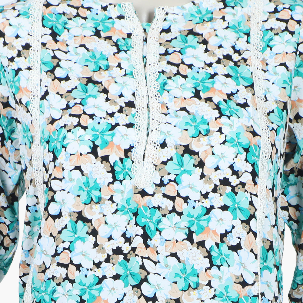 Girls Teens Printed Shalwar Suit - Green, Women Shalwar Suits, Chase Value, Chase Value