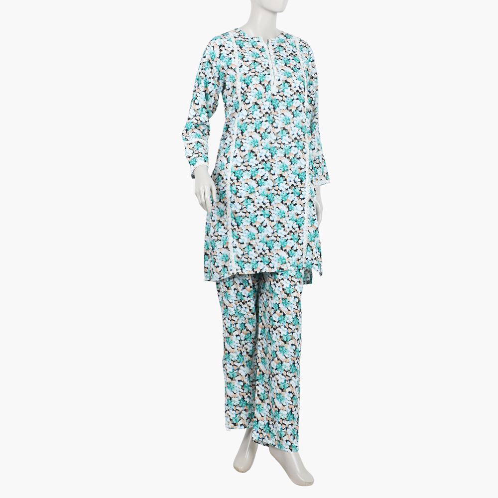 Girls Teens Printed Shalwar Suit - Green, Women Shalwar Suits, Chase Value, Chase Value