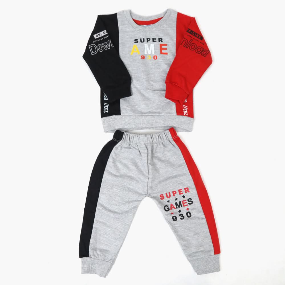 Newborn Boys 2Pcs Suit - Grey, Newborn Boys Sets & Suits, Chase Value, Chase Value