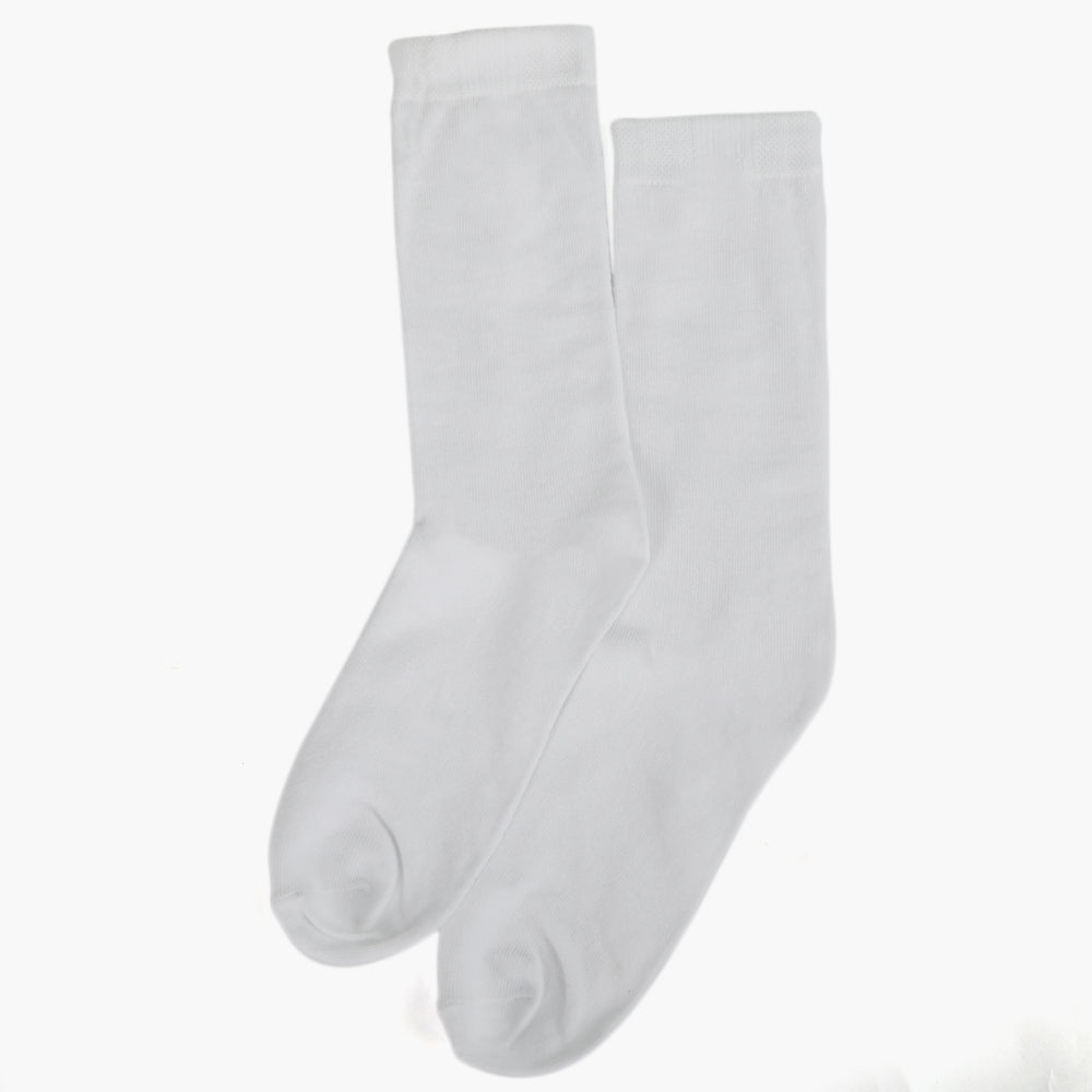 Women's Plain Socks - White, Women Socks Stocking & Gloves, Chase Value, Chase Value