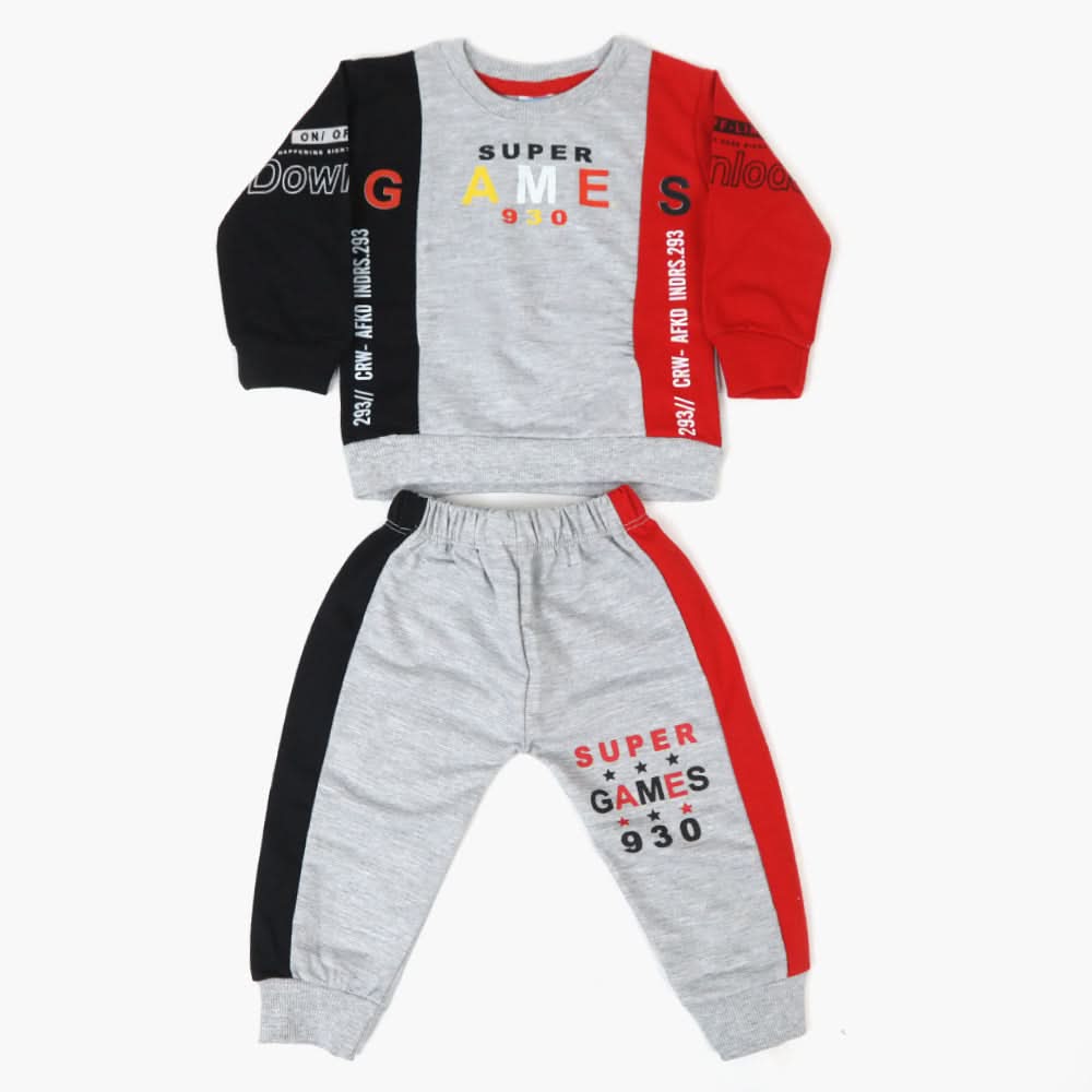 Newborn Boys 2Pcs Suit - Grey, Newborn Boys Sets & Suits, Chase Value, Chase Value