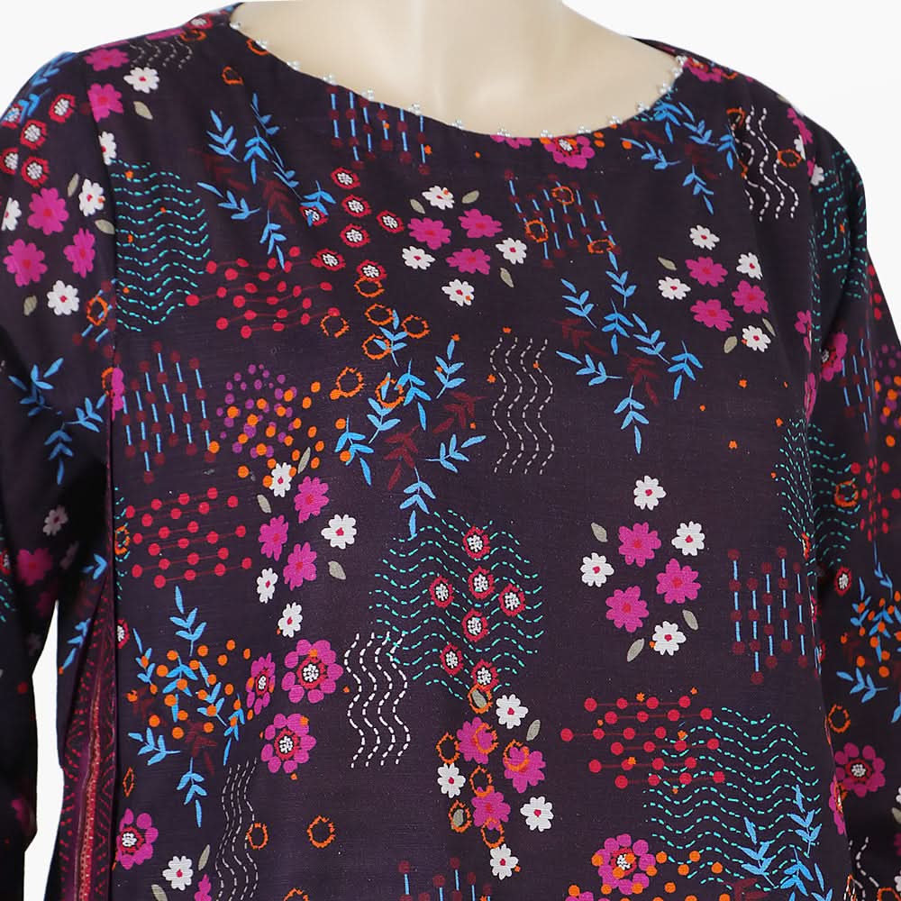 Women's Stitched Kurti - Indigo, Women Ready Kurtis, Chase Value, Chase Value