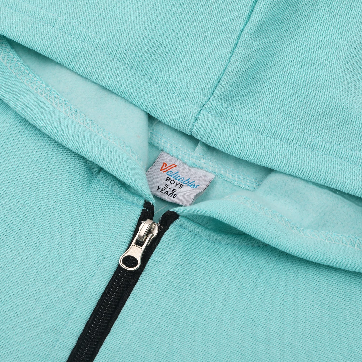 Boys Full Sleeves Hoodie - Cyan, Boys Hoodies & Sweat Shirts, Chase Value, Chase Value
