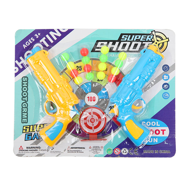 Super Shoot Cool Gun 2Pcs Set - Multi Color