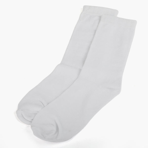 Women's Plain Socks - White, Women Socks Stocking & Gloves, Chase Value, Chase Value