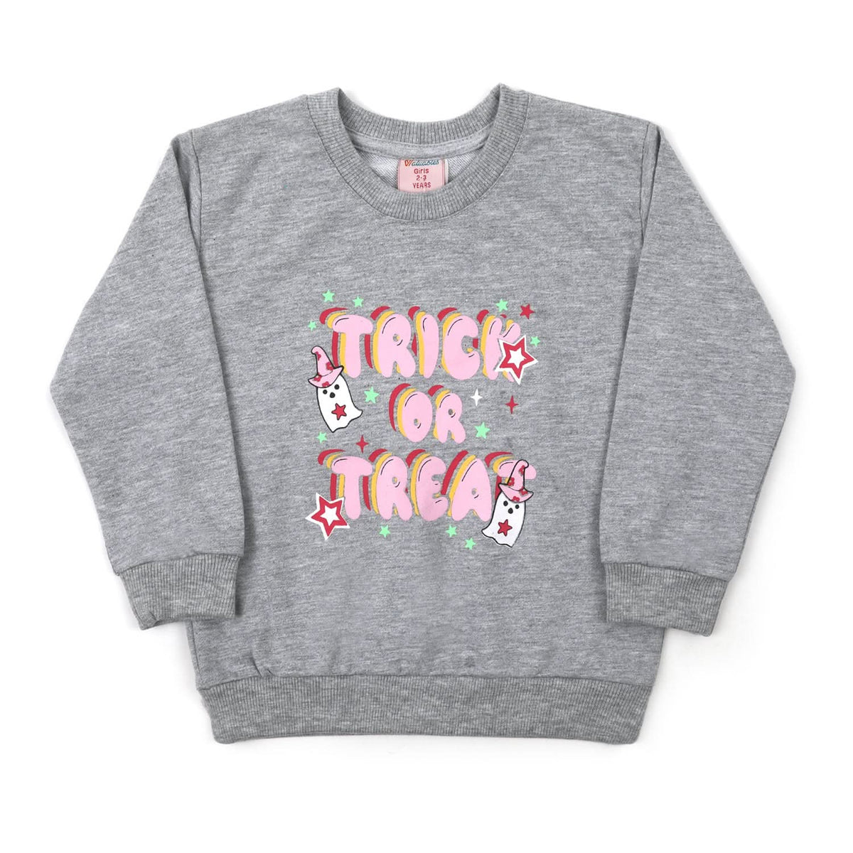 Girls Full Sleeves Sweat Shirt - Grey, Girls Hoodies & Sweat Shirts, Chase Value, Chase Value