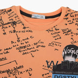 Boys Half Sleeves T-Shirt - Orange, Boys T-Shirts, Chase Value, Chase Value