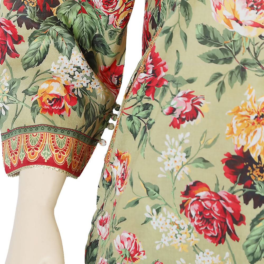 Women's Printed Shalwar Suit - Light Green, Women Shalwar Suits, Chase Value, Chase Value