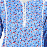 Girls Teens Printed Shalwar Suit - Blue, Women Shalwar Suits, Chase Value, Chase Value