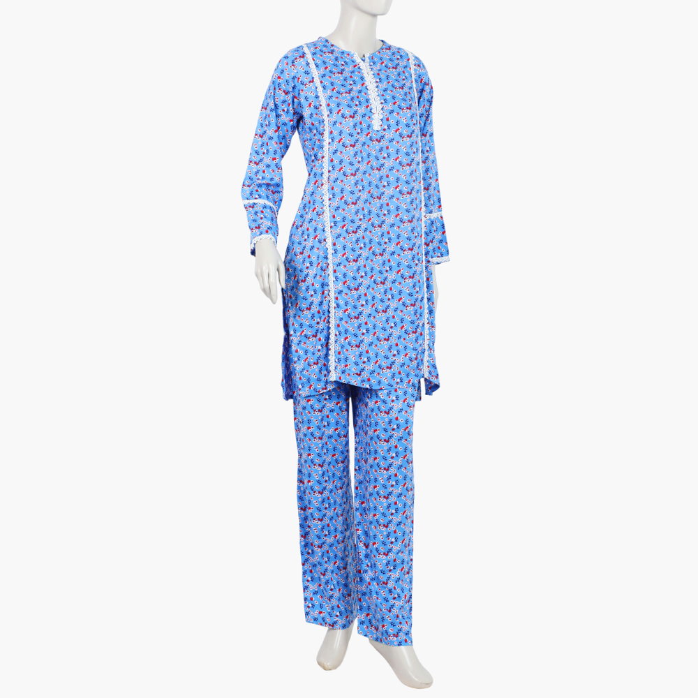 Girls Teens Printed Shalwar Suit - Blue, Women Shalwar Suits, Chase Value, Chase Value