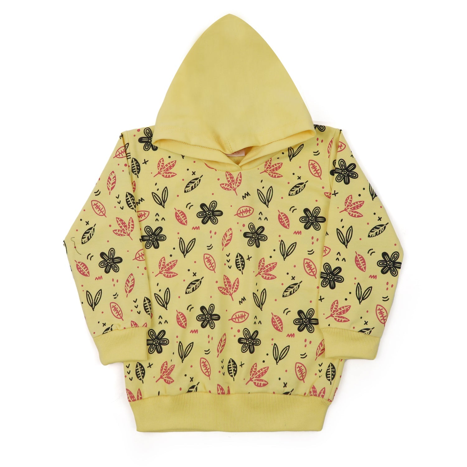 Girls Full Sleeves Hoodie T-Shirt - Yellow, Girls Hoodies & Sweat Shirts, Chase Value, Chase Value