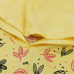 Girls Full Sleeves Hoodie T-Shirt - Yellow