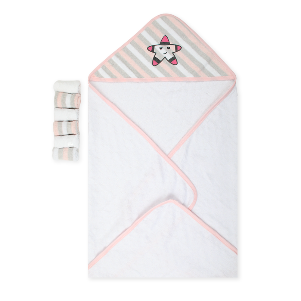 Valuable Bath Towel & 6 pc Roll Face towel - Pink, Wrapping Sheets, Chase Value, Chase Value