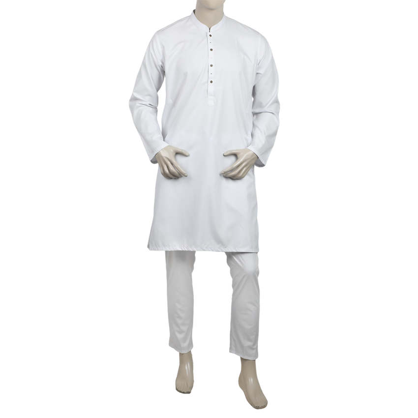 Eminent Men's Kurta Pajama Suit - White