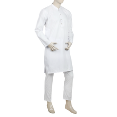 Eminent Men's Kurta Pajama Suit - Off White