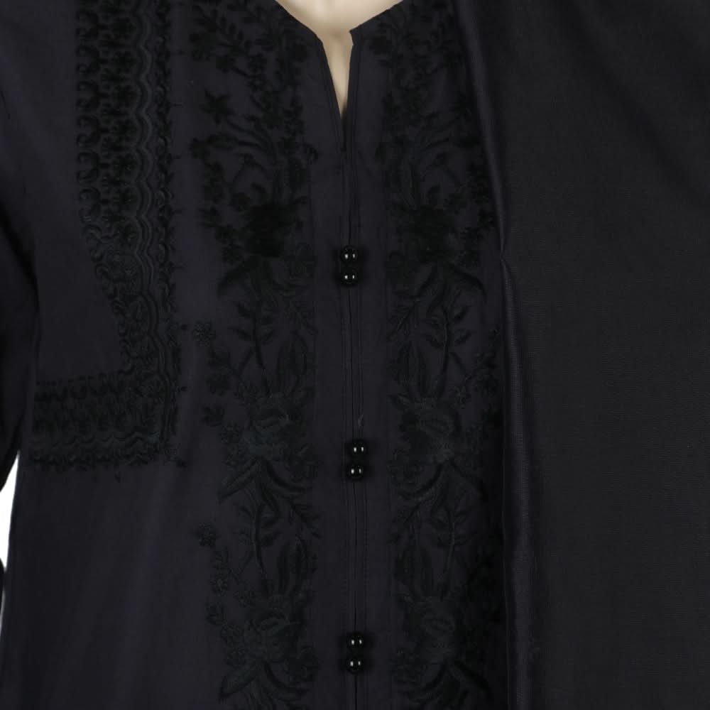 Women's Embroidered Shalwar Suit - Black, Women Shalwar Suits, Chase Value, Chase Value