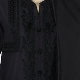 Women's Embroidered Shalwar Suit - Black, Women Shalwar Suits, Chase Value, Chase Value