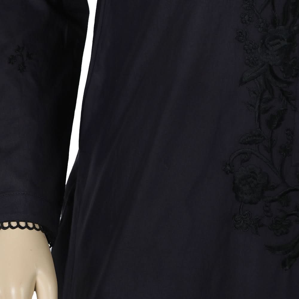 Women's Embroidered Shalwar Suit - Black, Women Shalwar Suits, Chase Value, Chase Value