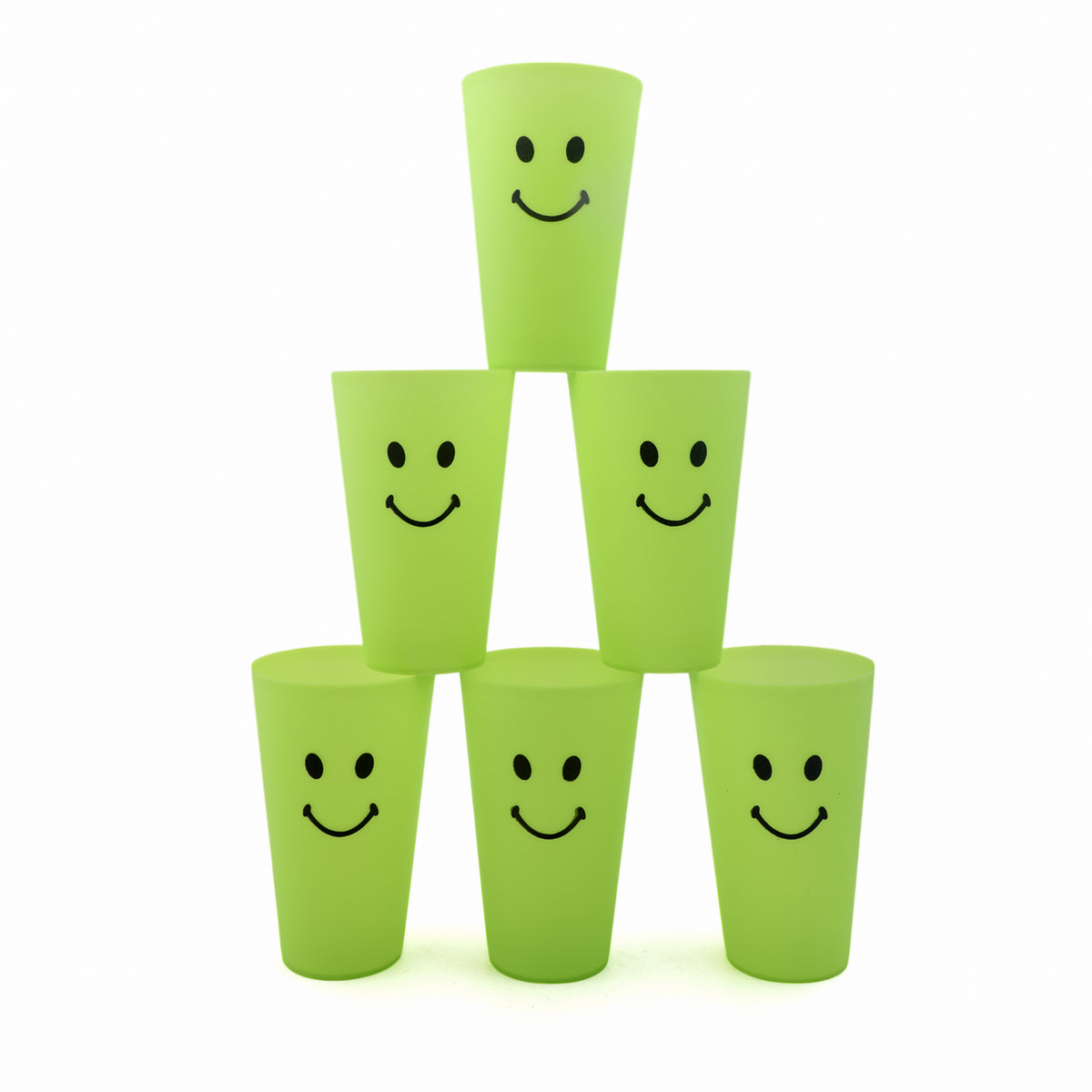 Plastic Emoji Glass Pack Of 6, Jug & Glasses, Chase Value, Chase Value