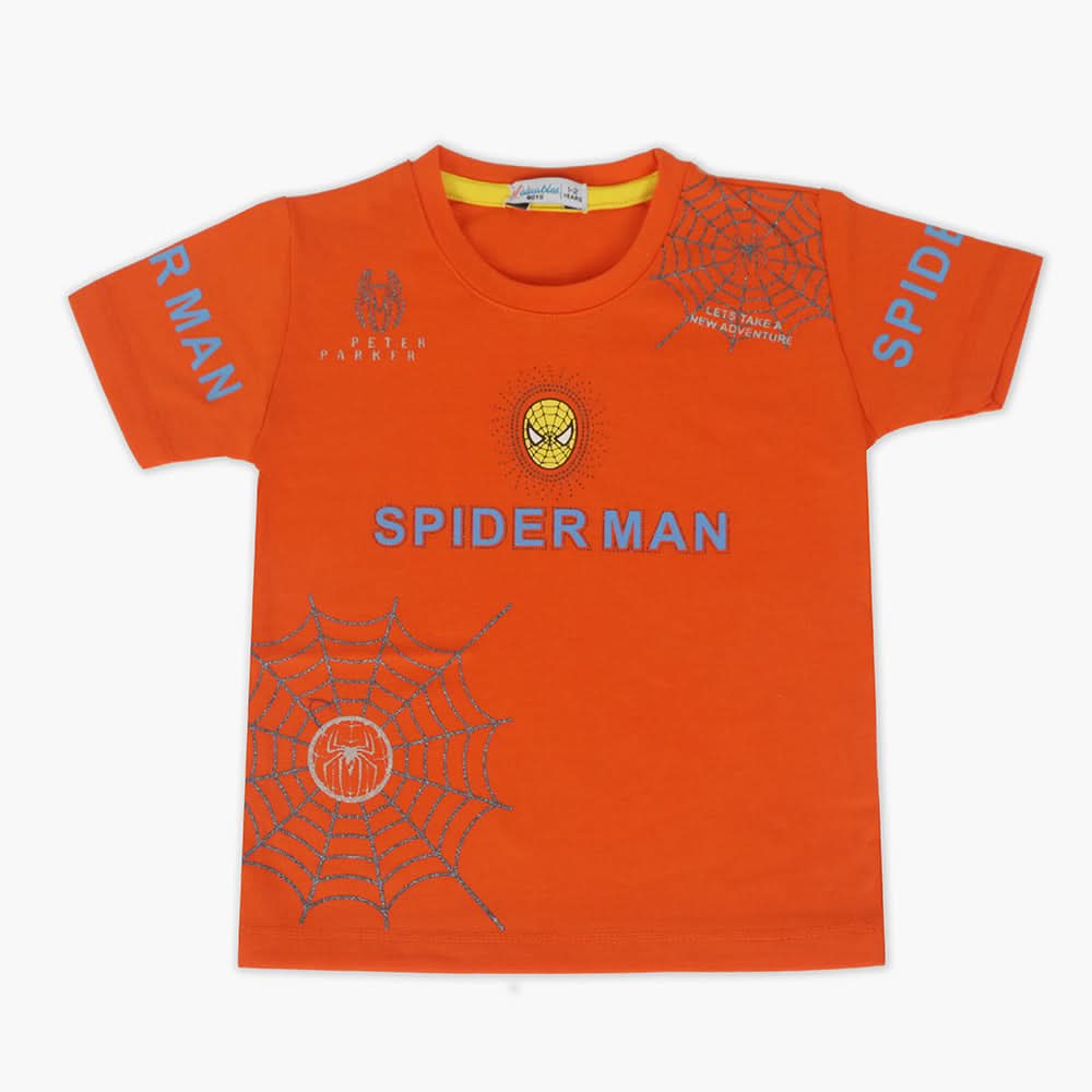 Boys Half Sleeves T-Shirt - Orange, Boys T-Shirts, Chase Value, Chase Value