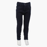 Girls Basic Denim Pant - Navy Blue, Girls Pants & Capri, Chase Value, Chase Value