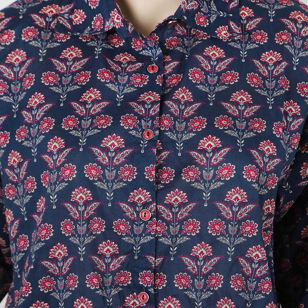 Teens Printed Shalwar Suit - Navy Blue, Girls Shalwar Kameez, Chase Value, Chase Value