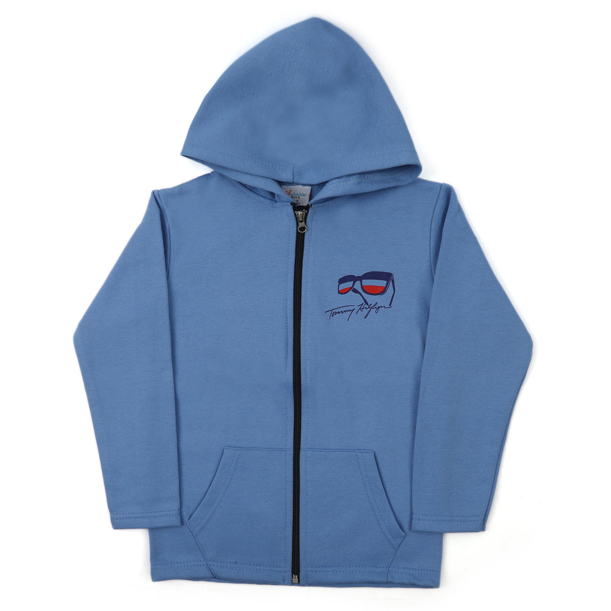 Boys Full Sleeves Hoodie - Light Blue, Boys Hoodies & Sweat Shirts, Chase Value, Chase Value