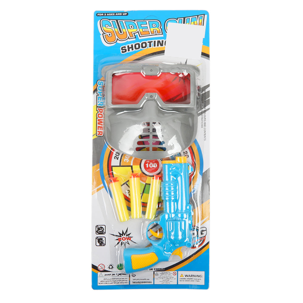Super Gun Shooting Gun With Mask - Multi Color, Weapon Toys, Chase Value, Chase Value
