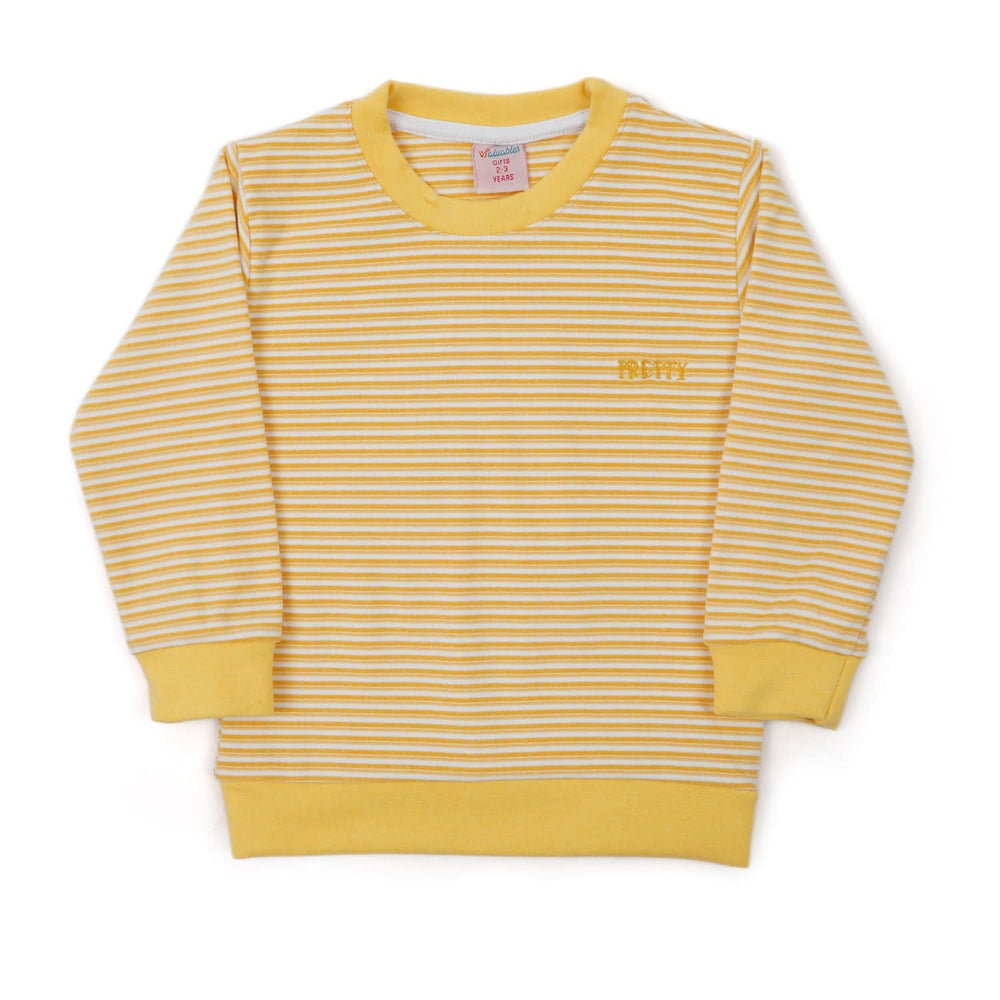 Girls Full Sleeves Sweat Shirt - Mustard, Girls Hoodies & Sweat Shirts, Chase Value, Chase Value
