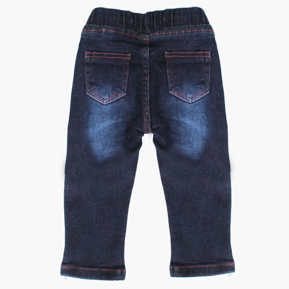 Newborn Girls Denim Pant - Dark Blue, Newborn Girls Shorts Skirts & Pants, Chase Value, Chase Value