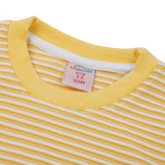 Girls Full Sleeves Sweat Shirt - Mustard