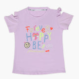 Girls Half Sleeves T-Shirt - Purple, Girls T-Shirts, Chase Value, Chase Value