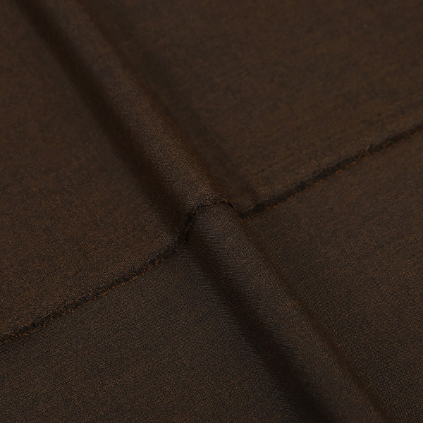 Men's Unstitched British Wool Suit - Dark Brown