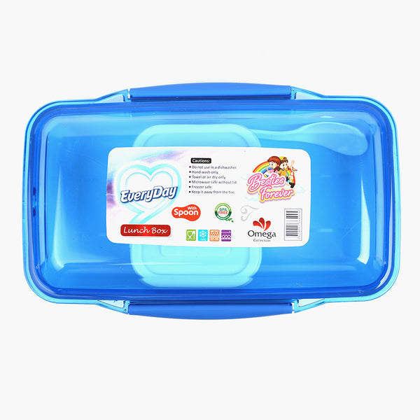 3 Partician Lunch Box - Blue