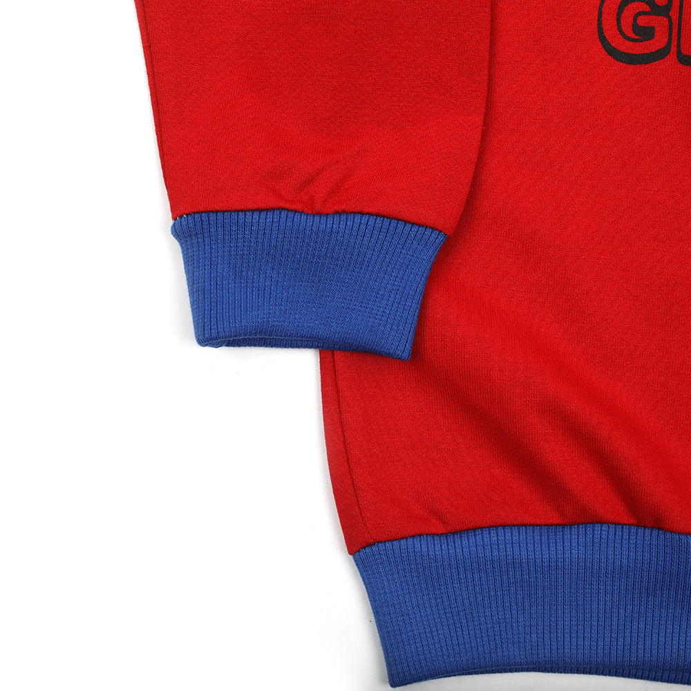 Boys Full Sleeves SweatShirt - Red, Boys Hoodies & Sweat Shirts, Chase Value, Chase Value