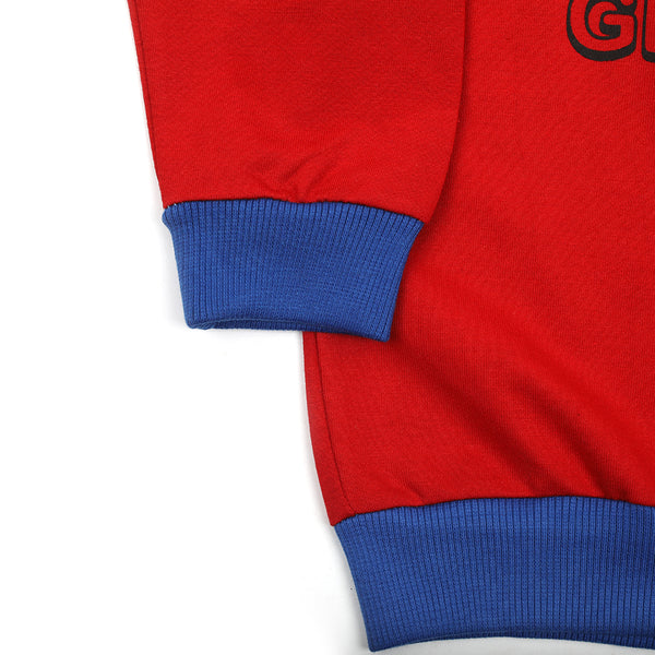 Boys Full Sleeves Sweat Shirt - Red