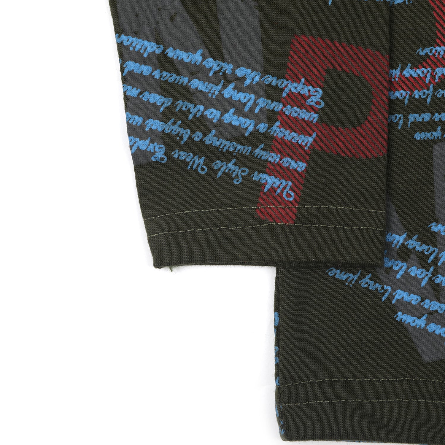 Boys Full Sleeves T-Shirt - Olive, Boys T-Shirts, Chase Value, Chase Value