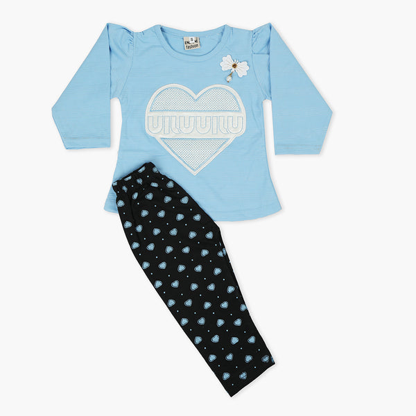 Girls Tights Suit - Light Blue, Girls Suits, Chase Value, Chase Value