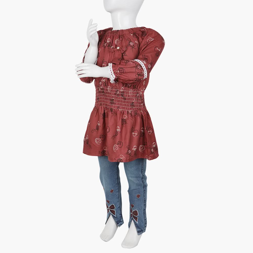 Girls Pant Suit   - Maroon, Girls Suits, Chase Value, Chase Value