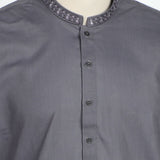 Valuables Men Embroidered Shalwar Suit - Charcoal Grey, Men's Shalwar Kameez, Chase Value, Chase Value