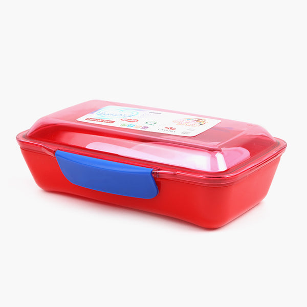 3 Partician Lunch Box - Red